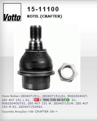 Votto 15 -11100 Rotil Crafter 06- / Sprinter 06- ürün görseli 1
