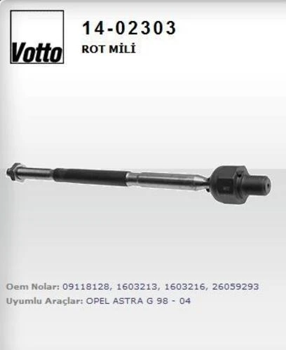 Votto 14 -2303 Rot Mili Astra G 98-04 Astra H 04- Zafira ürün görseli 1