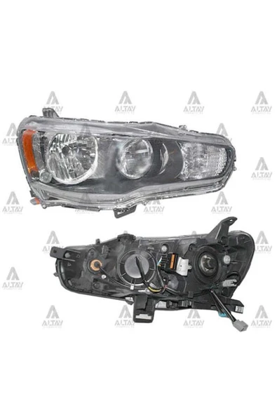 DEPO 2141190RLDEM2 214-1190r-ldem2 Ön Far Sağ- Siyah - Mitsubishi Lancer 08-09 ürün görseli 1