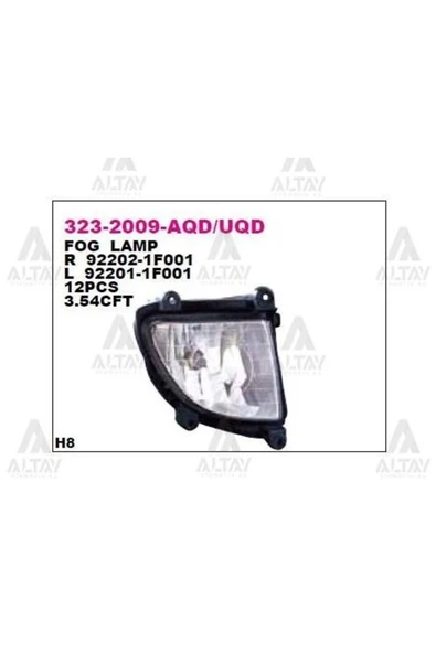 DEPO 3232009RUQD Sis Farı Sağ Sportage 05-06 ürün görseli 1