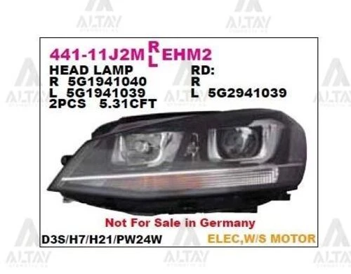 DEPO 44111H1RMLDEM2 Far Sağ Tiguan 11- Komple ürün görseli 1