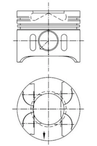 Kolbenschmidt 41014600 PISTON SEGMAN STD. OM611. OM612. OM613. Euro 3. 88.00mm W203 00-07 W210 98-02 W163 99-05 W220 99-02 ürün görseli 1
