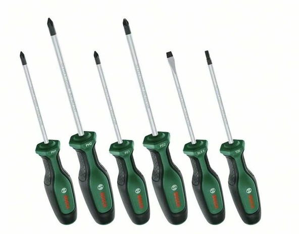 BOSCH 1600A02BX7 Tornavida Seti 6 Parça Set 1 - Resim 6