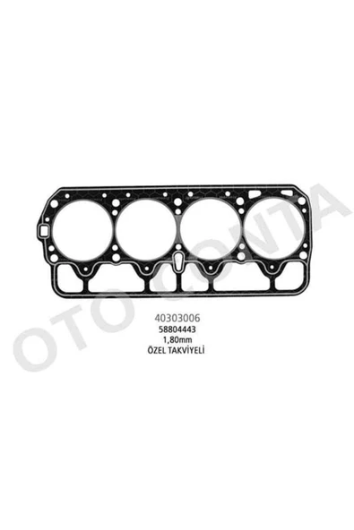 Otoconta 40303006  Silindir Kapak Contası Murat 131 1.6 Lpg Çelık Beyaz ürün görseli 1