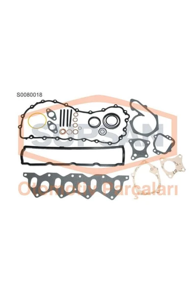 Supsan S0080018 Motor Takım Conta Kangoo Em 1.9d F8q Keçelısız Silindir Kapaksız ürün görseli 1