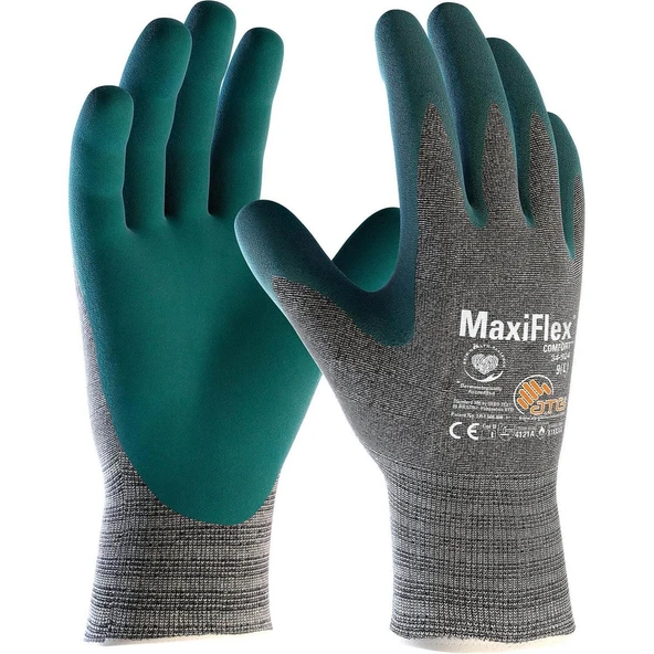 ATG MaxiFlex® Comfort™ 34-924 İç Astarı Pamuklu Ekstra Yalıtımlı İş Eldiveni ürün görseli 1