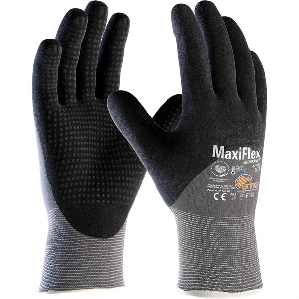 ATG MaxiFlex® Endurance™ with AD-APT® 42-845 Dotlu Mekanik İş Eldiveni ürün görseli 1