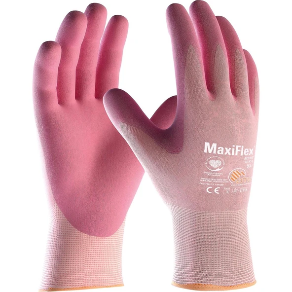 ATG MaxiFlex® Active™ 34-814 Aloe vera ve E vitaminli İş Eldiveni ürün görseli 1