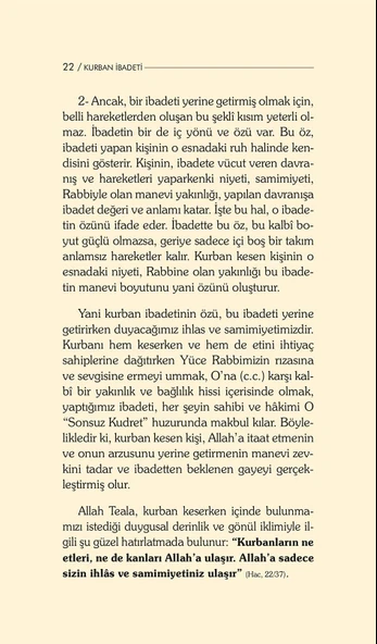 Kurban İbadeti - Dr. Recep Özdirek - Resim 8