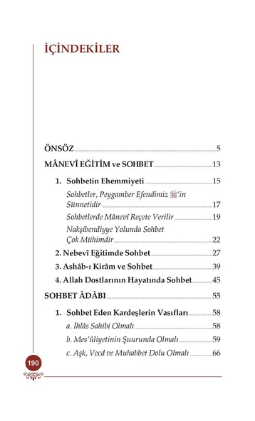 Sohbet ve Adabı - Osman Nuri Topbaş - Resim 2