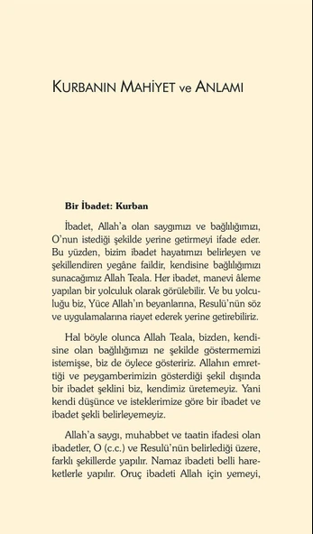 Kurban İbadeti - Dr. Recep Özdirek - Resim 5