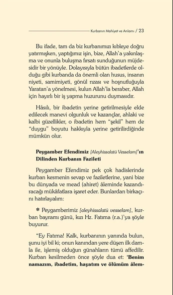 Kurban İbadeti - Dr. Recep Özdirek - Resim 9