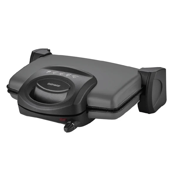 Goldmaster Lezzito Antrasıt 1750 Watt Granit Çıkarılabilir Plakalı 5 Kademe Isı Ayarlı Tost Ve Izgara Makinesi ürün görseli 1