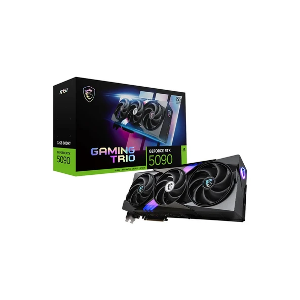 MSI GeForce 5090 32G GAMING TRIO OC 32GB GDDR7 DLSS 4 512 bit  NVIDIA Ekran Kartı ürün görseli 1