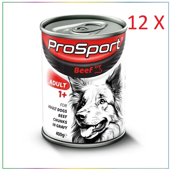 Prosport Dana Etli Yetişkin Köpek Konservesi 400 gr 12 Adet ürün görseli 1