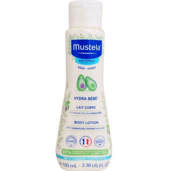 Mustela Avokado Içerikli Hydra Bebe Body Lotion 100 ml ürün görseli 1