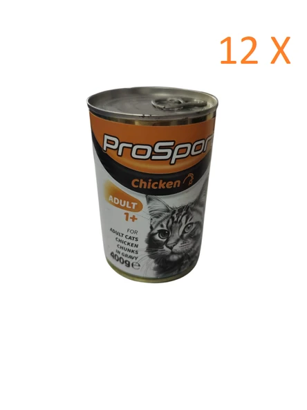 Prosport Tavuk Etli Kedi Konservesi 400 gr 12 Adet ürün görseli 1