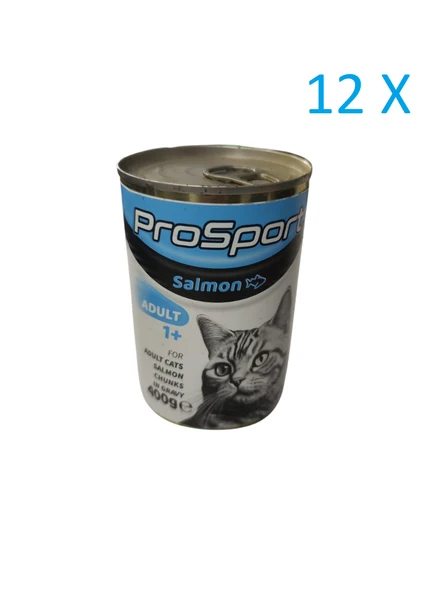 Prosport Somonlu Kedi Konservesi 400 gr 12 Adet ürün görseli 1