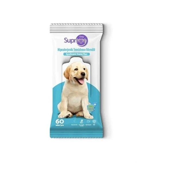 Supreme Kokusuz Hipoalerjenik Köpek Temizleme Mendili ürün görseli 1