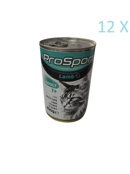Prosport Kuzu Etli Kedi Konservesi 400 gr 12 Adet ürün görseli 1