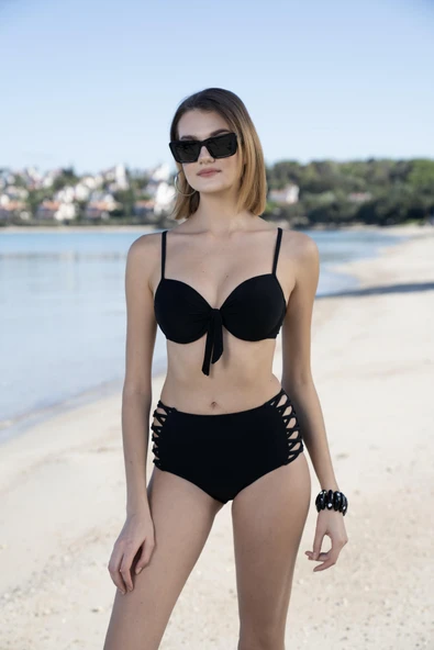 Gd Goldoremi Premium Kadın Kaplı Yüksek Bel Modern Bikini Takım ürün görseli 1