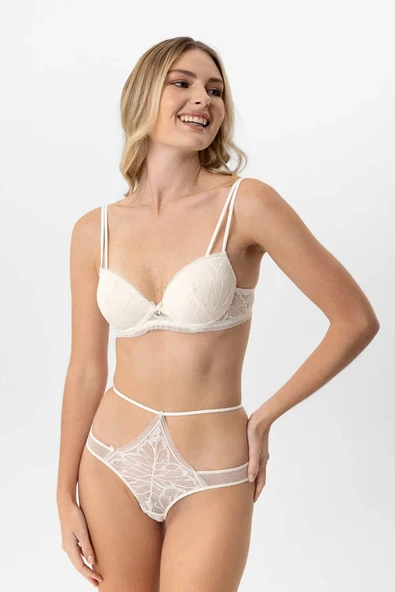 Pierre Cardin Dantelli Soft Push Up Sütyen Takım ürün görseli 1