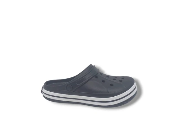 Cflex 22233 Unisex Siyah Beyaz Siyah Sabo Terlik Sandalet ürün görseli 1