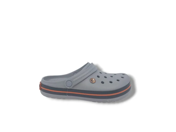 Cflex 145 Unisex Gri Turuncu Siyah Sabo Terlik Sandalet ürün görseli 1