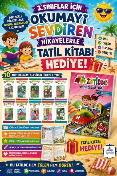 3.Sınıftan 4.Sınıfa Geçenler İçin Hikaye Seti - Ata Tatil Kitabı ürün görseli 1