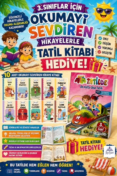 3.Sınıftan 4.Sınıfa Geçenler İçin Hikaye Seti - Ata Tatil Kitabı 2 ürün görseli 1