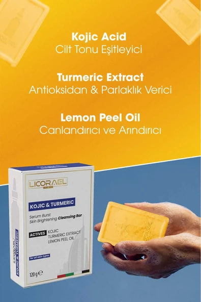 KOJIC & TURMERIC 120 G SABUN - Resim 2