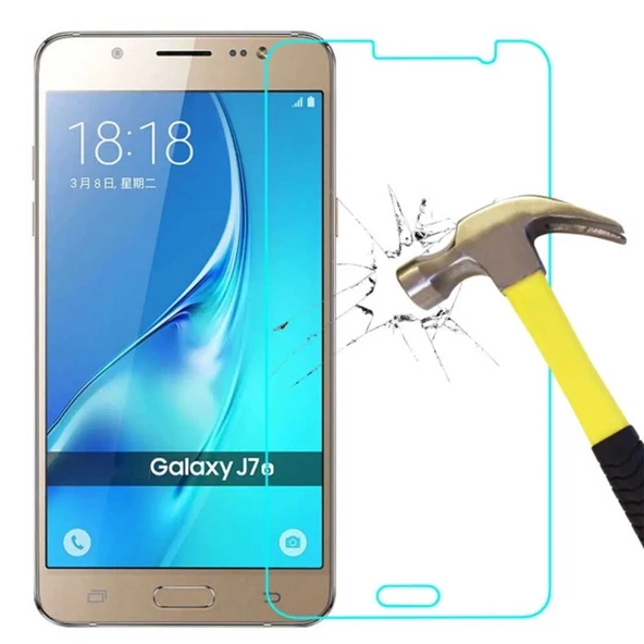 Samsung Galaxy J7 2016 Uyumlu Temperli Kırılmaz Cam ürün görseli 1