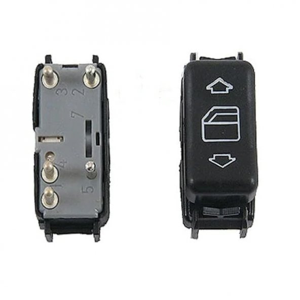 W124 1990-1993  ÖN KONSOL SOL CAM AÇMA DÜĞMESİ 1248209010 ürün görseli 1