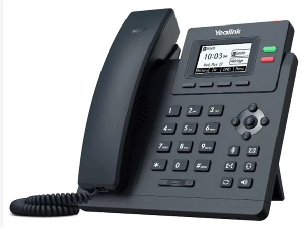 Yealink T31P IP Telefon PoE Destekli Adaptör Dahil ürün görseli 1
