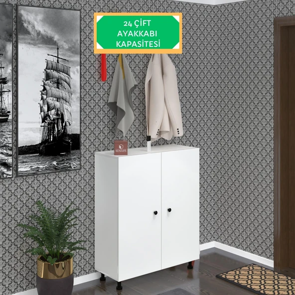 Kenzlife ayakkabılık galoş6 byzbyz 53*080*32 kapaklı 6 raflı 24 çift ayakkabı kapasitesi ürün görseli 1