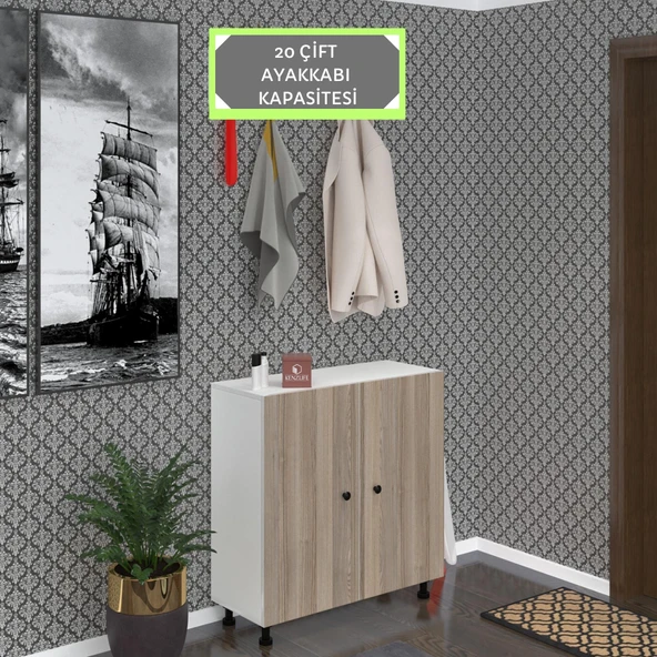 Kenzlife ayakkabılık galoş5 crdbyz 53*080*32 kapaklı 5 raflı 20 çift ayakkabı kapasitesi ürün görseli 1