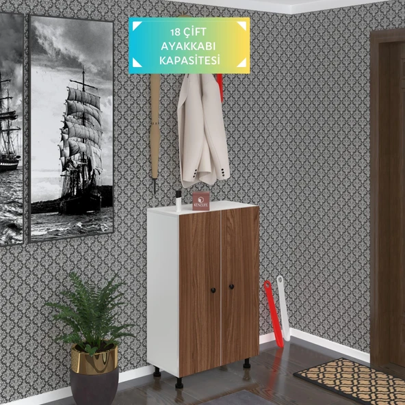 Kenzlife ayakkabılık cimcime6 cvzbyz 98*060*32 kapaklı 6 raflı 18 çift ayakkabı kapasitesi ürün görseli 1