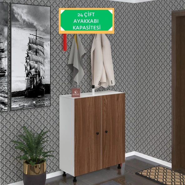 Kenzlife ayakkabılık galoş6 cvzbyz 53*080*32 kapaklı 6 raflı 24 çift ayakkabı kapasitesi ürün görseli 1