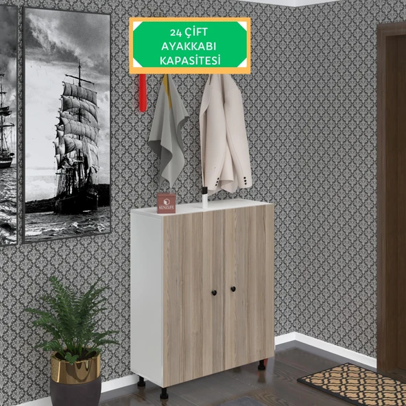 Kenzlife ayakkabılık galoş6 crdbyz 53*080*32 kapaklı 6 raflı 24 çift ayakkabı kapasitesi ürün görseli 1