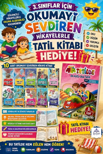 3.Sınıftan 4.Sınıfa Geçenler İçin Hikaye Seti - Ata Tatil Kitabı 6 ürün görseli 1