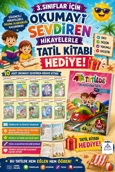 3.Sınıftan 4.Sınıfa Geçenler İçin Hikaye Seti - Ata Tatil Kitabı 5 ürün görseli 1