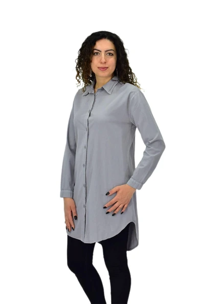 Kadın Uzun Kol Gömlek BGL-ST04648 - Resim 5
