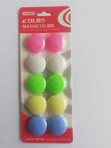 Dınglı Cıvıltı Renkli Büyük Magnet Mıknatıslı 30mmx10 (0652) ürün görseli 1