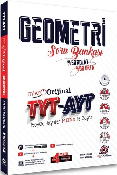 Mikro Orijinal Tyt Ayt Geometri Soru Bankası ürün görseli 1