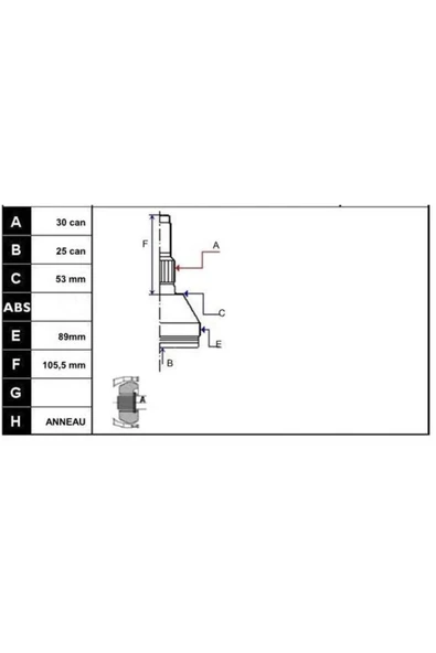 ECOFIX KRL1420ECF Aks Kafasi Vectra C 02- 1,6-1,8-2,2-16v-2,0dti Dis (C Z16XE) 1 Adet ürün görseli 1