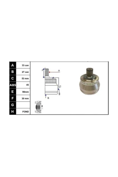 ECOFIX KRL1381ECF AKS KAFASI AUDI A4-A6/SUPER B/PASSAT 00-05 1,9TDI DIS ürün görseli 1