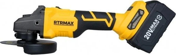 Rtrmax RTS5050 Akülü Avuç Taşlama KÖMÜRSÜZ 115MM 8.500RPM 2x4 Ah AKÜ S-LION ürün görseli 1