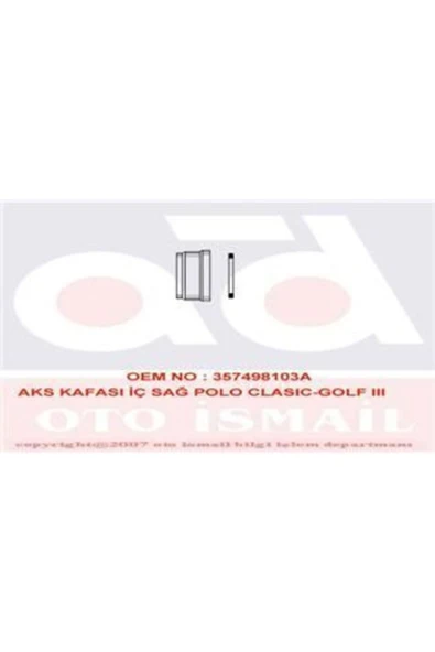 GKN 302261 Glanzer  Aks Kafası Iç Golf V Vı Polo Jetta Passat / A3 / Leon 1.6 Fsı 1.6 Tdcı 1.6 Bse Bl ürün görseli 1