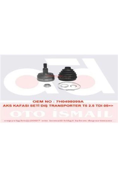 GKN 303995 Glanzer  Aks Kafası Dış Transporter T5 T6 2.5 Tdı Axd Axe 140 Hb ürün görseli 1