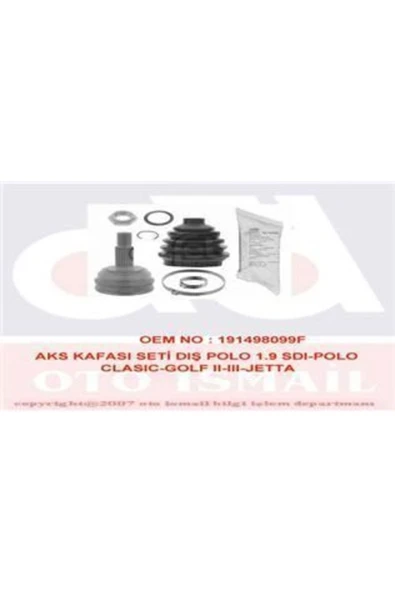 GKN 302118 Glanzer  Aks Kafası Dış Polo Classıc Caddy 1.6 1.9 Aft 1y ürün görseli 1